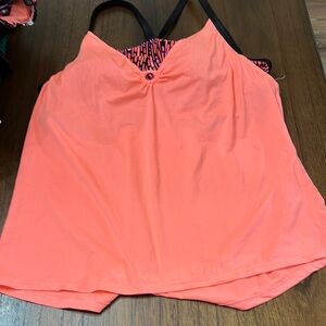 Women's Coral Tankini Top